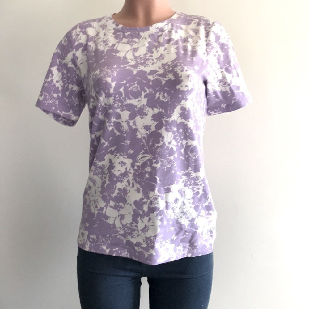 Isaac Mizrahi Live! Short-Sleeves Floral Printed Easy Tee